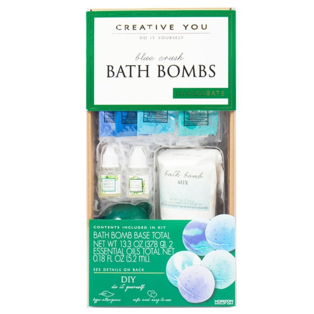 Creative You D.I.Y. Blue Crush Peppermint Bath Bombs Set‎ Create & Customize